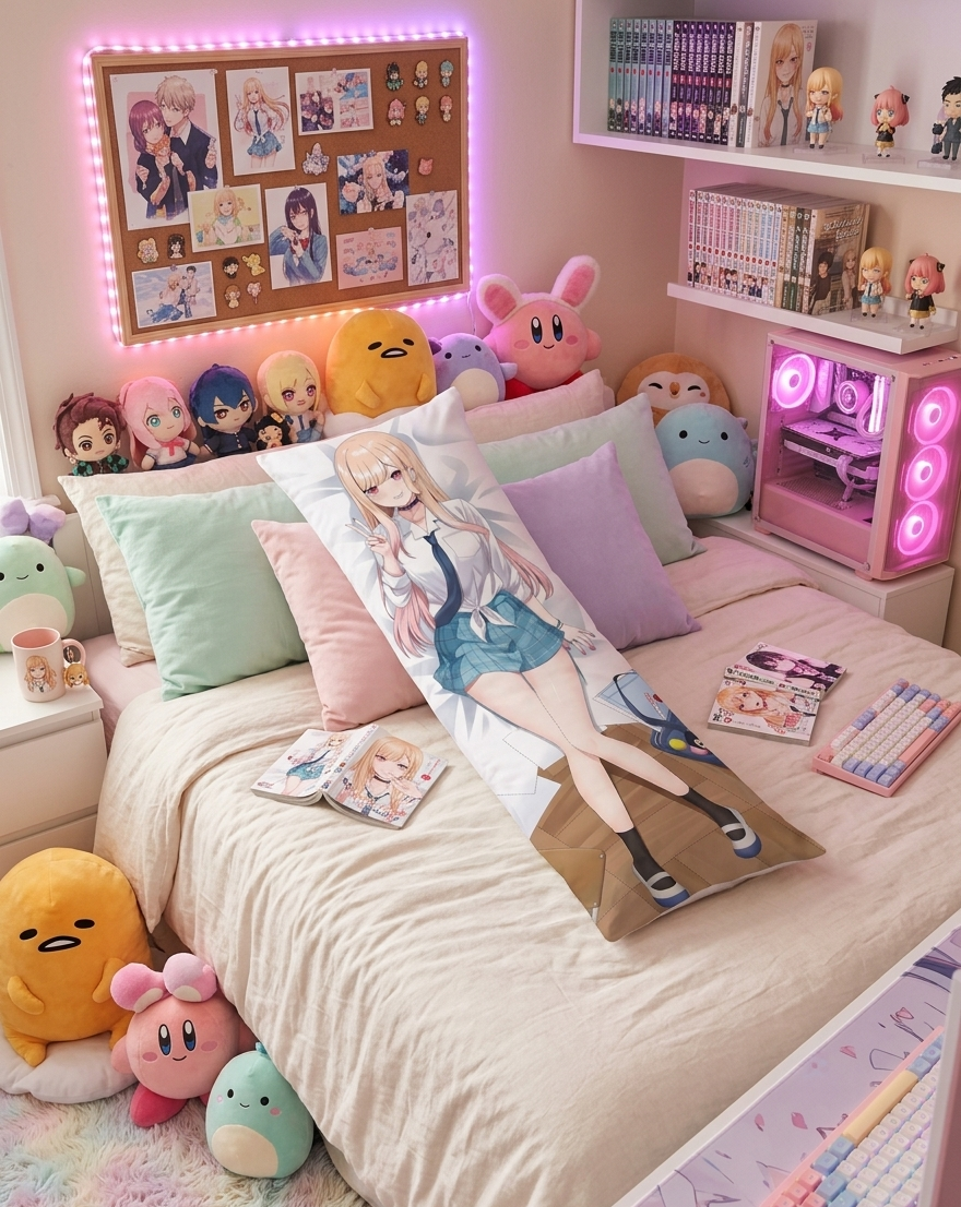 Marin Kawaii Nights Pillow Cover (Sleeve) Dakimakura